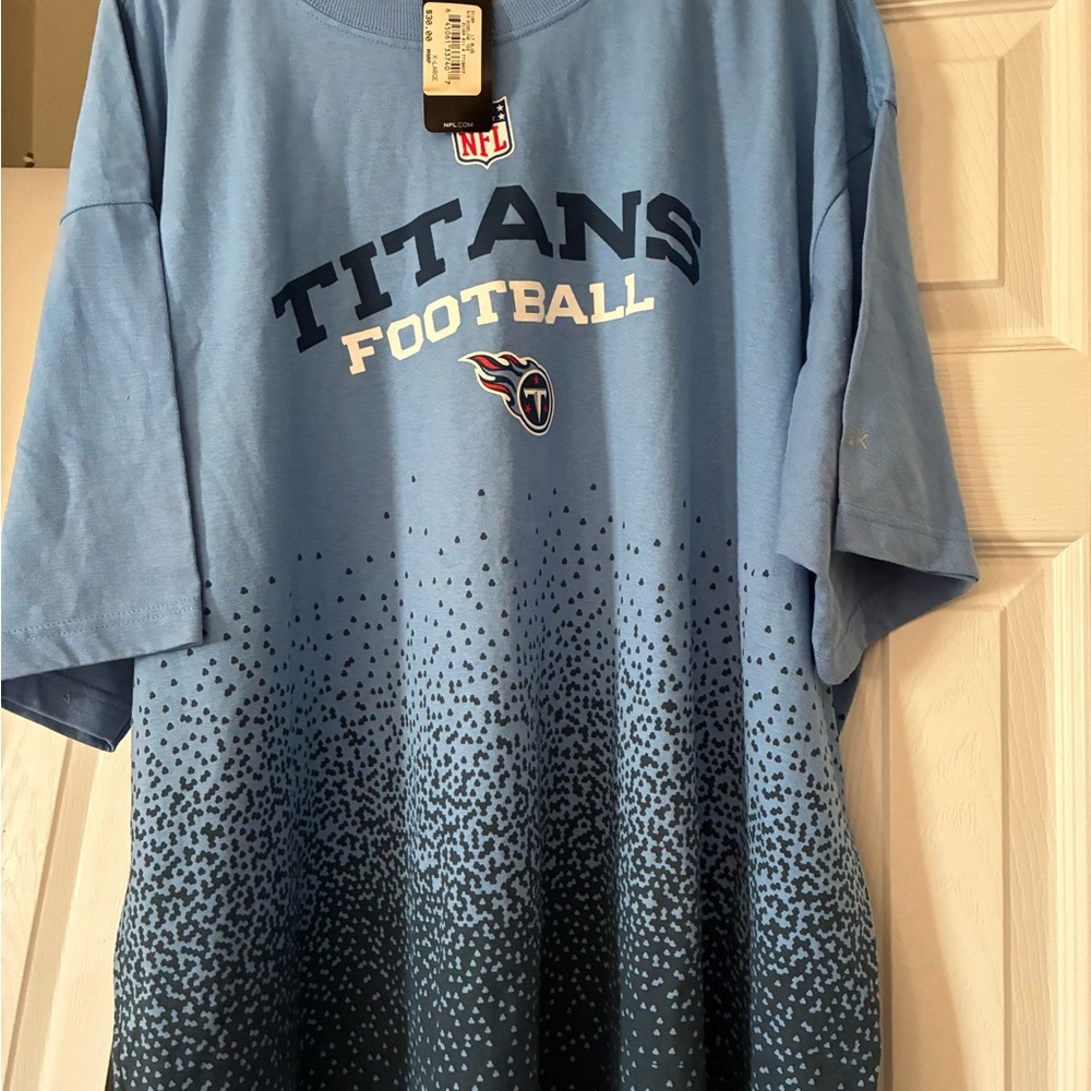 Reebok Tennessee Titans short sleeves Shirt Mens XL Blue NFL Football PTP 29”